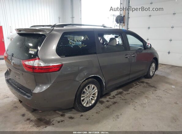 5TDYK3DC6GS757561 2016 TOYOTA SIENNA Gray Задня права чверть
