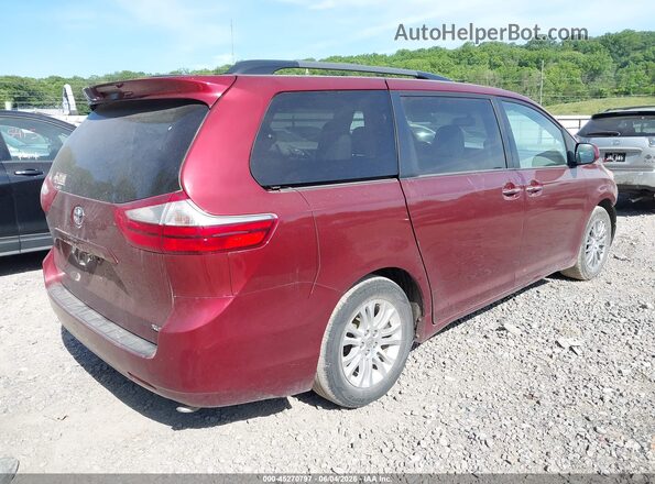 5TDYK3DC7GS711964 2016 TOYOTA SIENNA Burgundy 