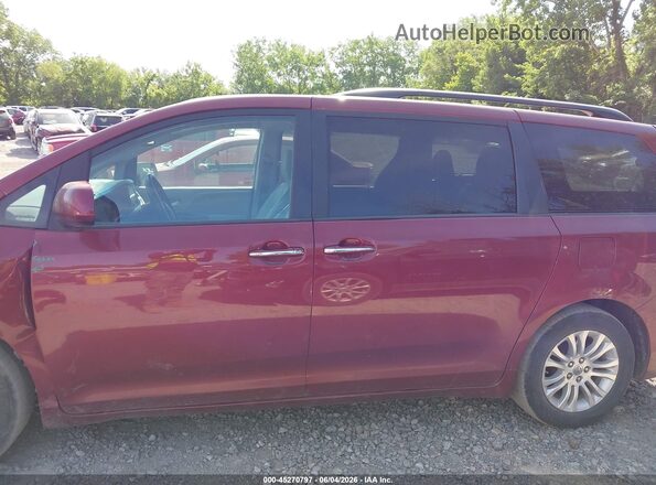 5TDYK3DC7GS711964 2016 TOYOTA SIENNA Burgundy 