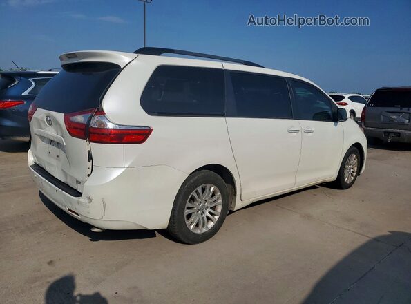 5TDYK3DC7GS728487 2016 TOYOTA SIENNA White უკანა მარჯვენა