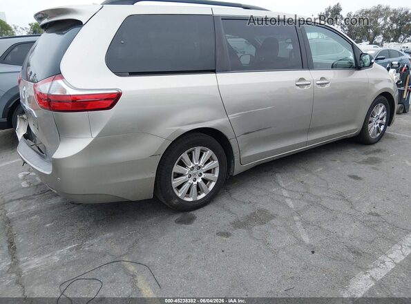 5TDYK3DC9GS719340 2016 TOYOTA SIENNA Gold 