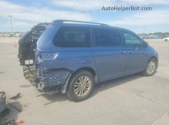 5TDYK3DC9GS760163 2016 TOYOTA SIENNA Blue უკანა მარჯვენა