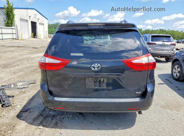 5TDYK3DCXGS707262 2016 TOYOTA SIENNA Black Rear view