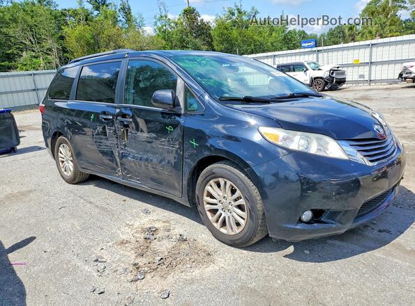 5TDYK3DCXGS707262 2016 TOYOTA SIENNA Black Front right