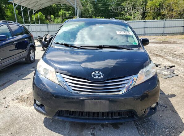 5TDYK3DCXGS707262 2016 TOYOTA SIENNA Black Front view