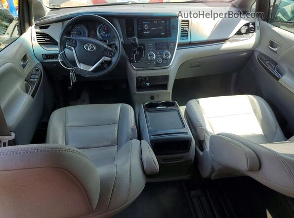 5TDYK3DCXGS707262 2016 TOYOTA SIENNA Black Dashboard view