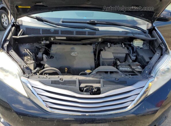 5TDYK3DCXGS707262 2016 TOYOTA SIENNA Black Engine compartment view