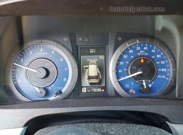 5TDYK3DCXGS707262 2016 TOYOTA SIENNA Black Instrument cluster view
