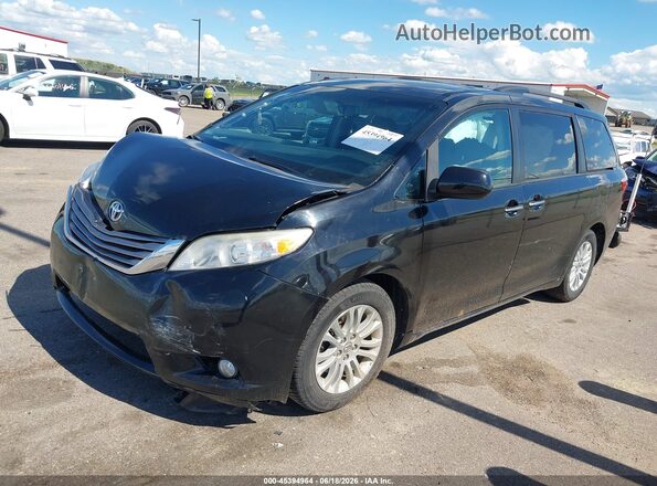 5TDYK3DCXGS744778 2016 TOYOTA SIENNA Black Передня ліва чверть