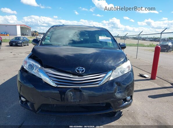 5TDYK3DCXGS744778 2016 TOYOTA SIENNA Black Вид щитка приладів
