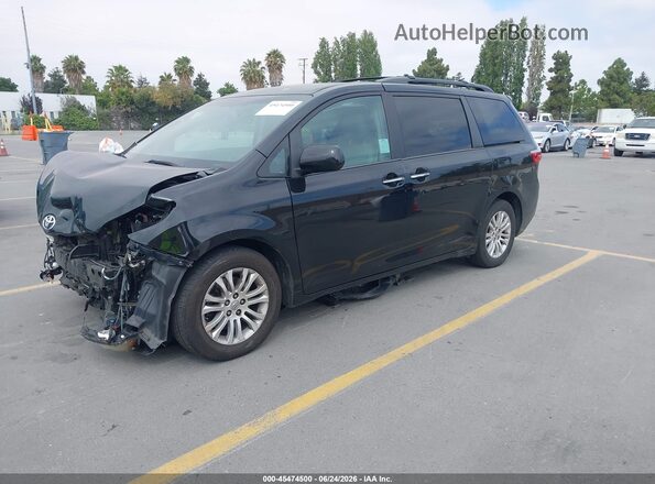 5TDYK3DCXGS752038 2016 TOYOTA SIENNA Black Vista tres cuartos delantera izquierda