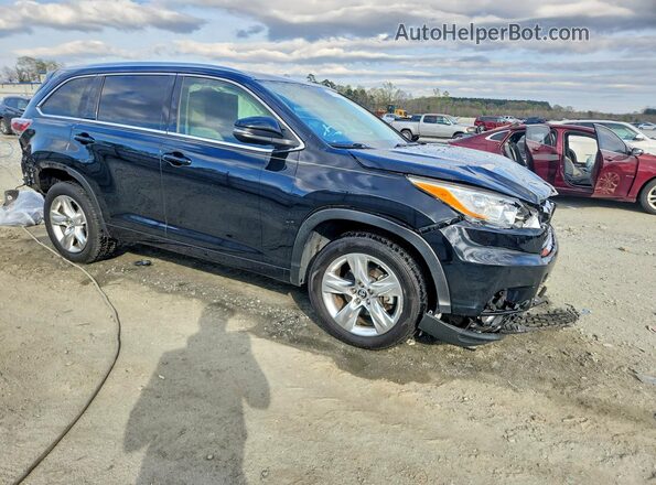 5TDYKRFH2GS171127 2016 TOYOTA HIGHLANDER Черный Передняя правая четверть
