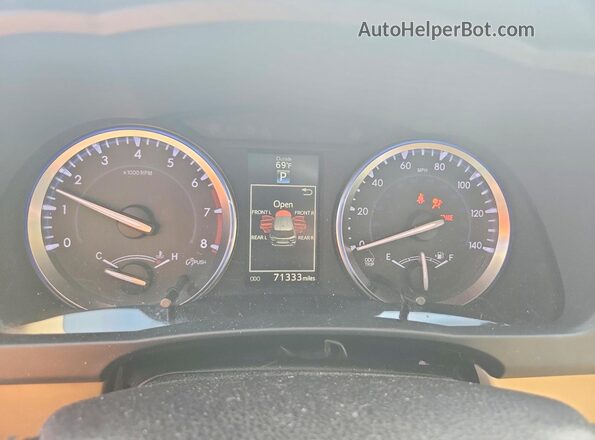 5TDYKRFH2GS171127 2016 TOYOTA HIGHLANDER Черный Вид щитка приборов