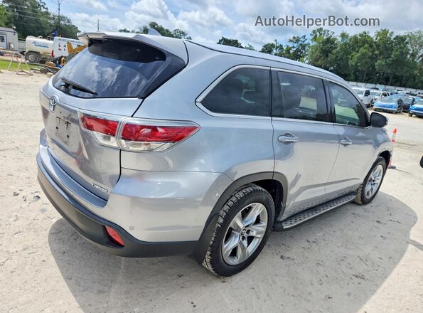 5TDYKRFH8GS161668 2016 TOYOTA HIGHLANDER Silver Задня права чверть