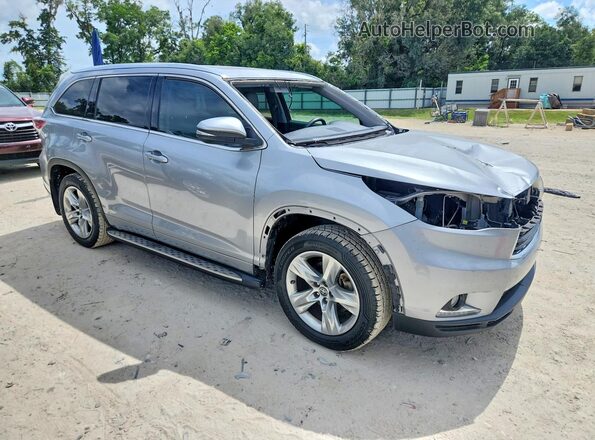 5TDYKRFH8GS161668 2016 TOYOTA HIGHLANDER Silver Передня права чверть