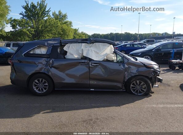 5TDYRKEC0MS028648 2021 TOYOTA SIENNA Gray Սալոնի հետևի տեսք