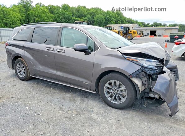 5TDYRKEC1MS025368 2021 TOYOTA SIENNA Gray 