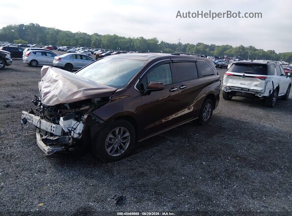 5TDYRKEC1NS106503 2022 TOYOTA SIENNA Brown Передня ліва чверть