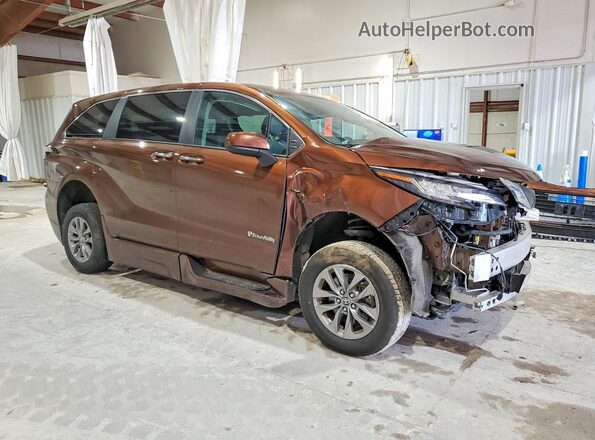 5TDYRKEC1PS158524 2023 TOYOTA SIENNA Brown Delantero derecho