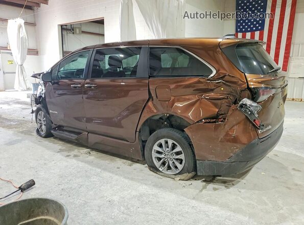 5TDYRKEC1PS158524 2023 TOYOTA SIENNA Brown Trasero izquierdo