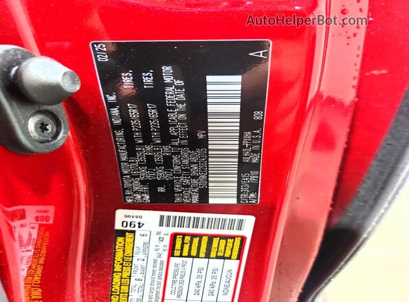 5TDYRKEC2SS243705 2025 TOYOTA SIENNA Red 
