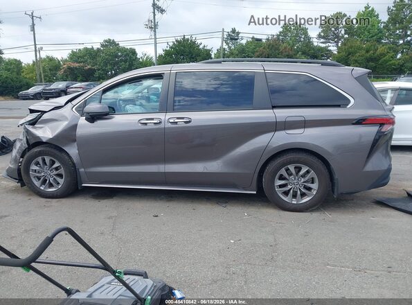 5TDYRKEC3NS111279 2022 TOYOTA SIENNA Gray 360 interior view