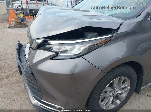 5TDYRKEC3NS123027 2022 TOYOTA SIENNA Gray Front view