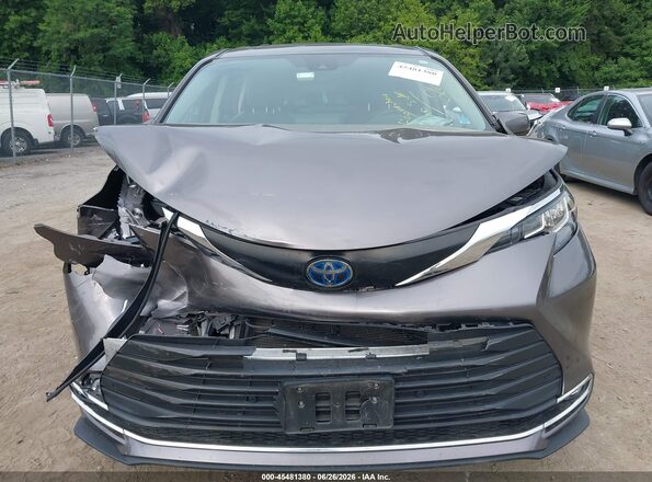 5TDYRKEC3NS123027 2022 TOYOTA SIENNA Gray Instrument cluster view