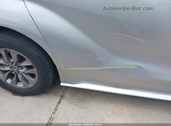 5TDYRKEC3PS176278 2023 TOYOTA SIENNA Gray VIN կոդի պիտակի տեսք