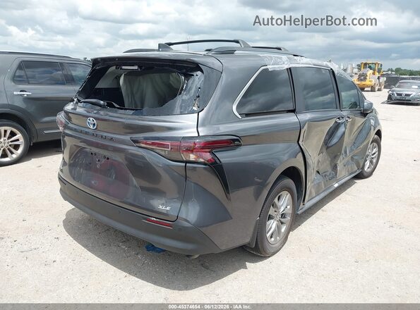 5TDYRKEC3SS250954 2025 TOYOTA SIENNA Коричневый Задняя правая четверть