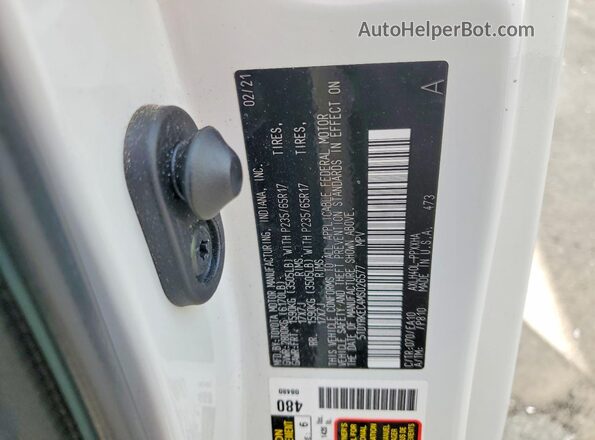 5TDYRKEC4MS026577 2021 TOYOTA SIENNA White Панорамний вид салону 360°