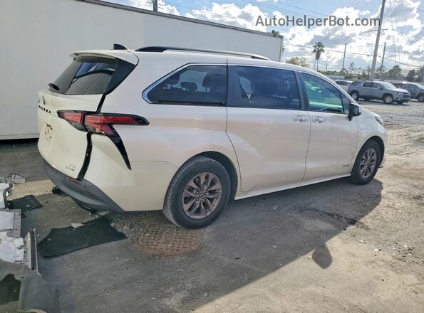 5TDYRKEC4MS026577 2021 TOYOTA SIENNA White Задня права чверть