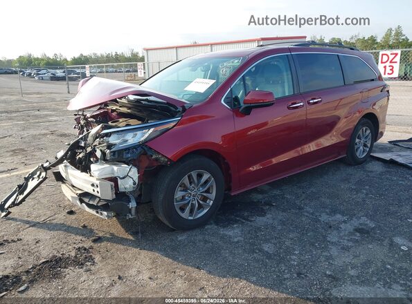 5TDYRKEC5NS100557 2022 TOYOTA SIENNA Red Przód lewy