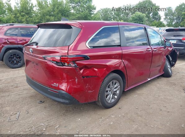 5TDYRKEC5NS126916 2022 TOYOTA SIENNA Red Դիմացի տեսք