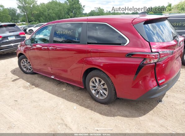 5TDYRKEC5NS126916 2022 TOYOTA SIENNA Red Հետևի ձախ