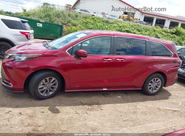 5TDYRKEC5NS126916 2022 TOYOTA SIENNA Red Սալոնի 360 աստիճան տեսք