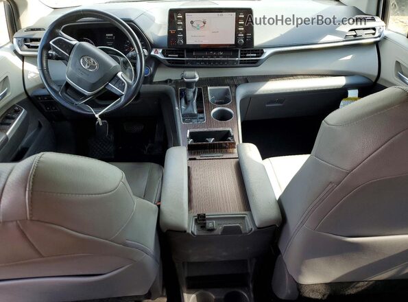 5TDYRKEC6MS018934 2021 TOYOTA SIENNA White წინა პანელის ხედი
