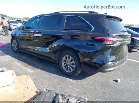 5TDYRKEC6NS103161 2022 TOYOTA SIENNA Black უკანა მარცხენა