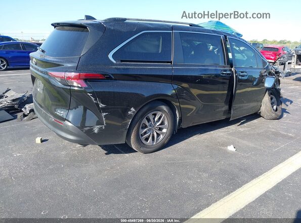 5TDYRKEC6NS103161 2022 TOYOTA SIENNA Black უკანა მარჯვენა