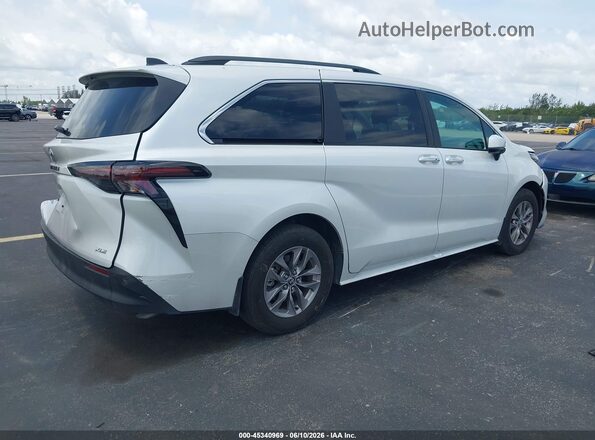 5TDYRKEC8SS274439 2025 TOYOTA SIENNA White Задня права чверть