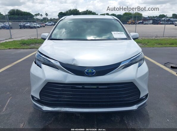 5TDYRKEC8SS274439 2025 TOYOTA SIENNA White Вид щитка приладів