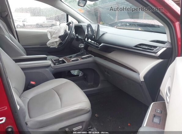 5TDYRKEC9MS019270 2021 TOYOTA SIENNA Red წინა სალონის ხედი