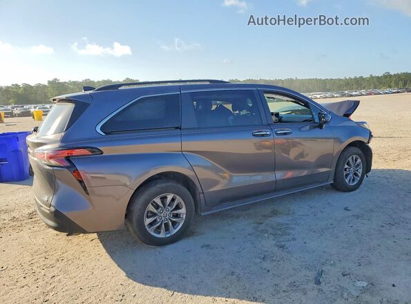 5TDYRKEC9MS054780 2021 TOYOTA SIENNA Gray Задня права чверть