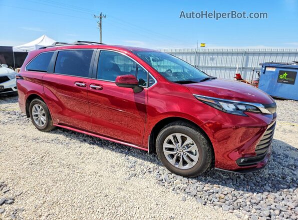 5TDYRKEC9TS297925 2026 TOYOTA SIENNA Burgundy Delantero derecho