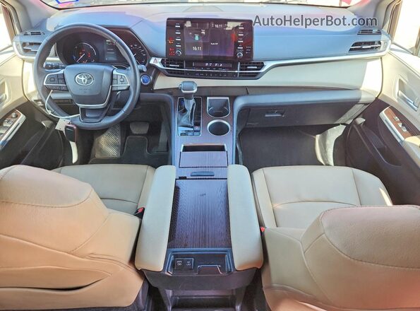 5TDYRKECXPS178478 2023 TOYOTA SIENNA Red Dashboard view