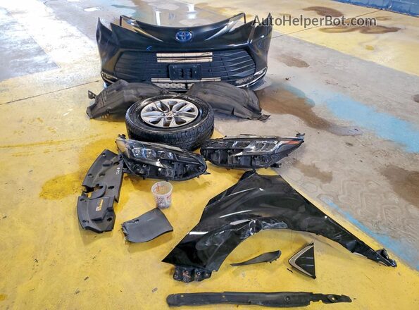 5TDYRKECXRS215211 2024 TOYOTA SIENNA Black Vista de la etiqueta del VIN