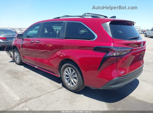 5TDYRKECXTS311718 2026 TOYOTA SIENNA Red Rear left