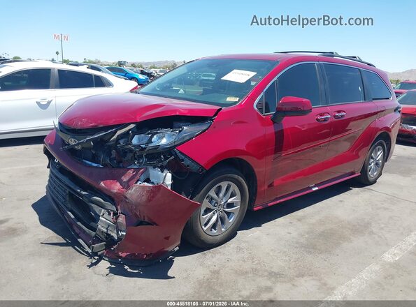 5TDYRKECXTS311718 2026 TOYOTA SIENNA Red Front left