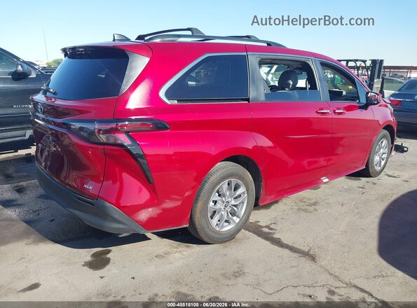 5TDYRKECXTS311718 2026 TOYOTA SIENNA Red Rear right