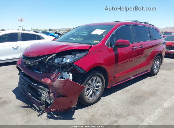 5TDYRKECXTS311718 2026 TOYOTA SIENNA Red Front view